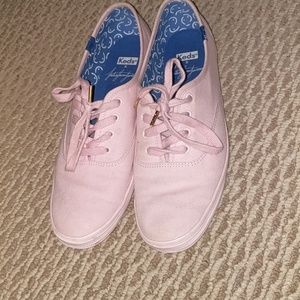 Pink canvas sneakers